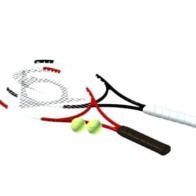 Tennis Rackets Equipment 3d model