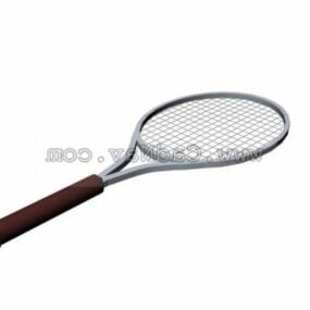 Modelo 3d de raquete de tênis esportivo