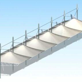 Construction Tensile Membrane Structure 3d model