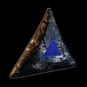 3д модель подушки "Треугольник"