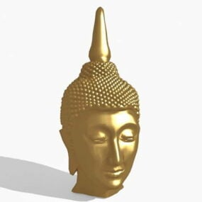 تمثال بوذا الذهبي التايلاندي نموذج ثلاثي الأبعاد