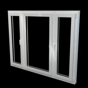 Home Design Three Casement Window 3d model