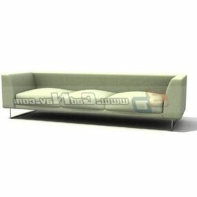 Тримісний Диван Меблі Подушка Кушетка 3d модель