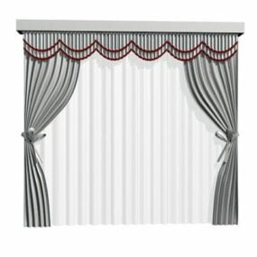 Tie Back Curtains Home Furniture 3d model