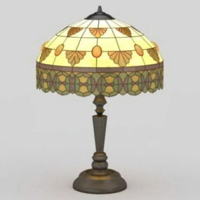 Вінтажна 3d модель настільної лампи Tiffany