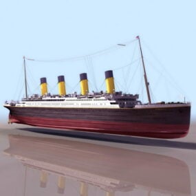 Titanic schip 3D-model