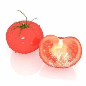 Prato de frutas com tomate Modelo 3d