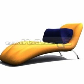 Model 3d Lounge Chaise Lidah Perabot