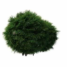 Garden Topiary Ball Shrub 3d model