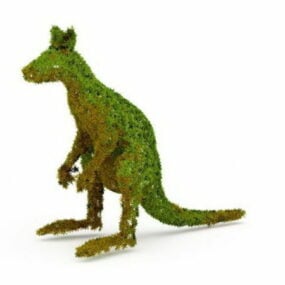Garden Topiary Kangaroo 3d model