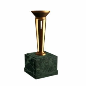 Belysning Torchiere Style Havelampe 3d model