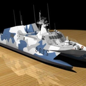 General Fishing Boat Medium Size 3d model