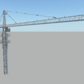 Будівельний баштовий кран 3d модель