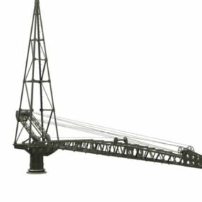 Industrial Track Crane 3d model