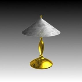 Traditionell gyllene bordslampa 3d-modell