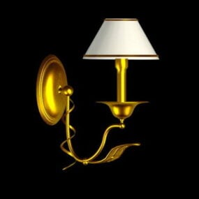 Traditional Brass Wall Lamp Furniture 3d model