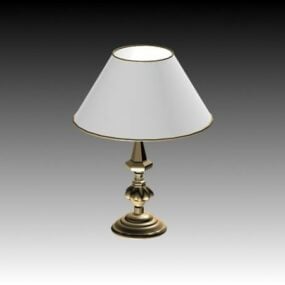 Traditional Old Bronze Table Lamp 3d model
