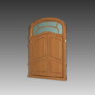 Παραδοσιακή ξύλινη διπλή πόρτα