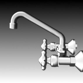 Traditional Kitchen Faucet Equipment 3d model