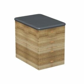 Timber Vaulting Boxes Sportsmøbler 3d model