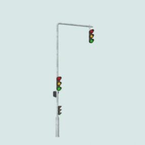 Road Traffic Signals Mounted 3d model
