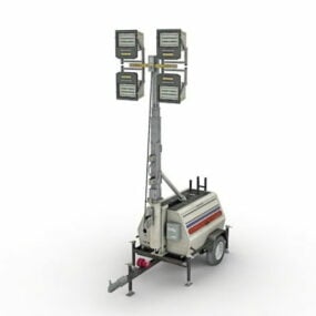 Aanhangwagenlichtgenerator Voertuig 3D-model