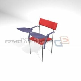 Training Chair Furniture With Table 3d model