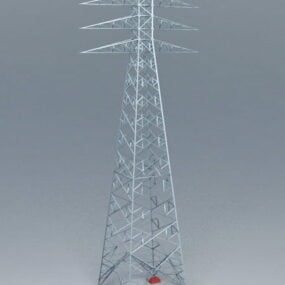Industrial Transmission Power Tower 3d model