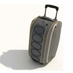 ट्रॉली 3डी मॉडल के साथ यात्रा बैग