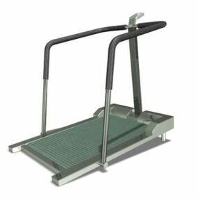 Fitness Treadmill Walk Machine With Monitor 3d model