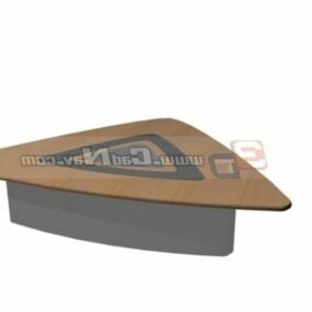 Triangle Meeting Table Office Furniture 3d model