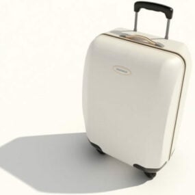 Trolley Cream Bag Bagasje 3d modell