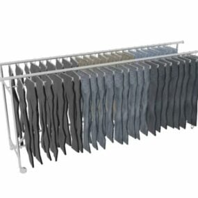 Fashion Store Trousers Hanging 3d model