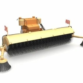 City Street Sweeper Truck 3D-Modell
