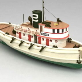 Model 3D Kapal Tugboat
