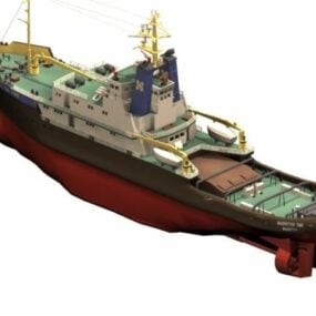 Twee zeilboot 3D-model
