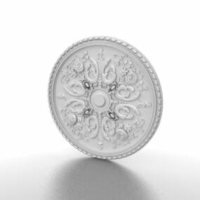 3д модель тосканского настенного медальона