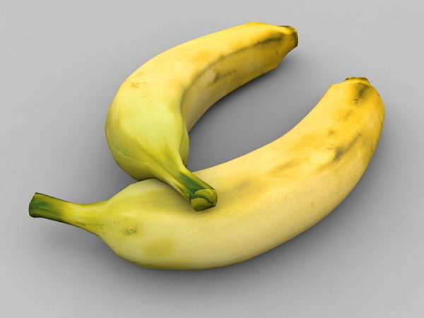 Frukt två bananer