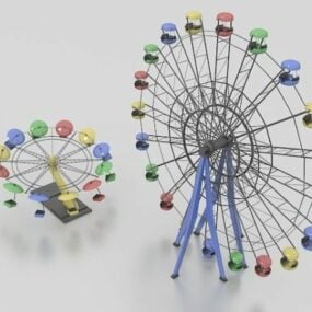 Dětské hřiště Ruská kola 3D model
