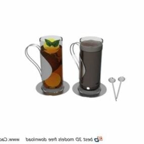 Juice Drink Mugs 3d model