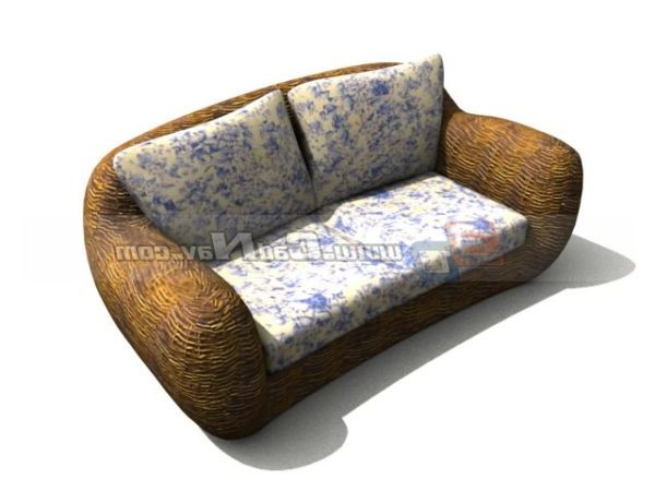 Two Seats Home Cushion Couch Furniture