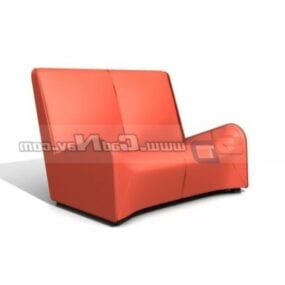 Meubles de canapé au sol à deux places modèle 3D