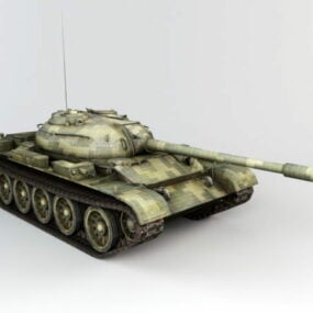 Soviettype 59 Tank 3d-modell