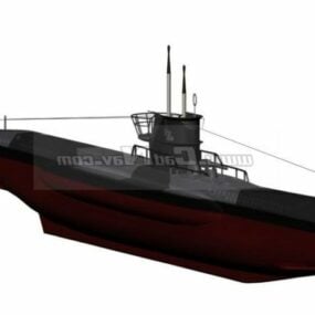 Type 7 Submarine Watercraft 3d model
