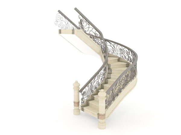 Home U Shape Stair Design