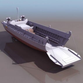 โมเดล 3 มิติเรือบรรทุกน้ำ Us Navy Landing Craft