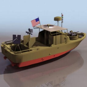 Watercraft Us Navy River Patrol Boat model 3d