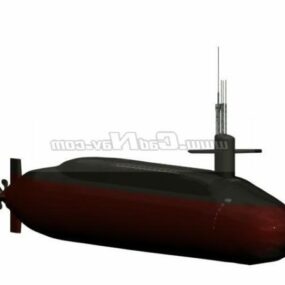 Deniz Taşıtları Uss Ohio Sınıfı Denizaltı 3D modeli