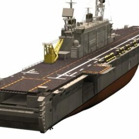 Uss Tarawa 선박 수륙 양용 폭행 선박 3d 모델