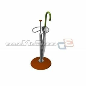 Umbrella With Stand 3d model